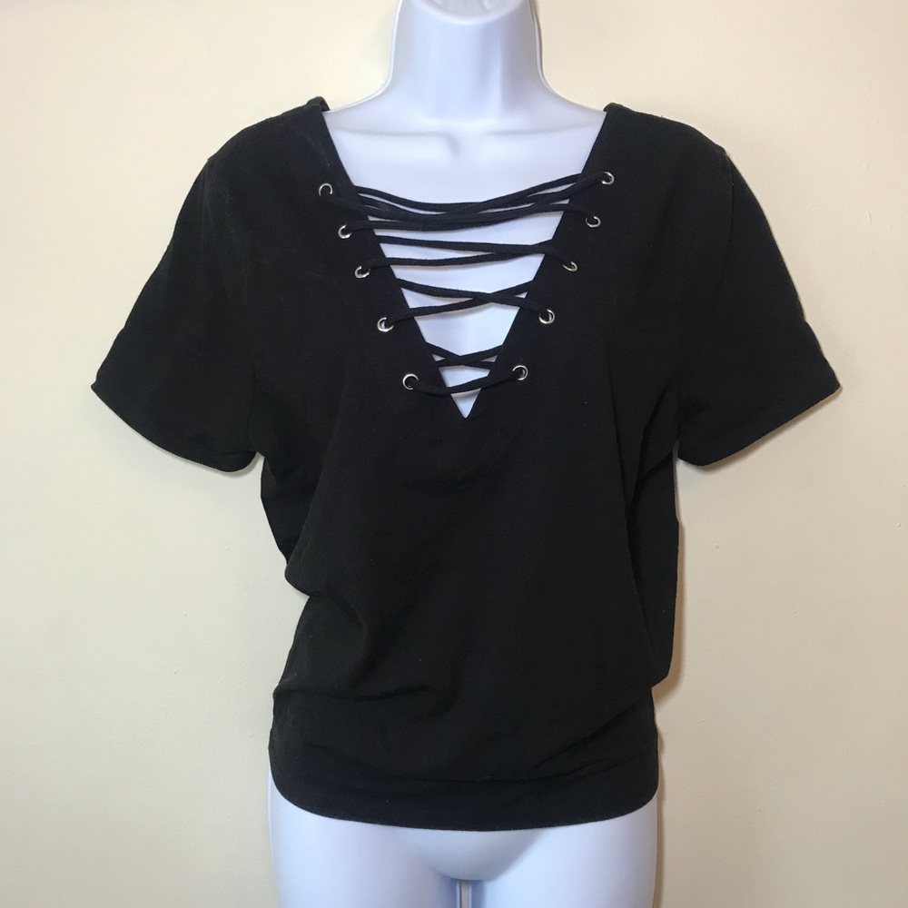 Lace Up Crop Top